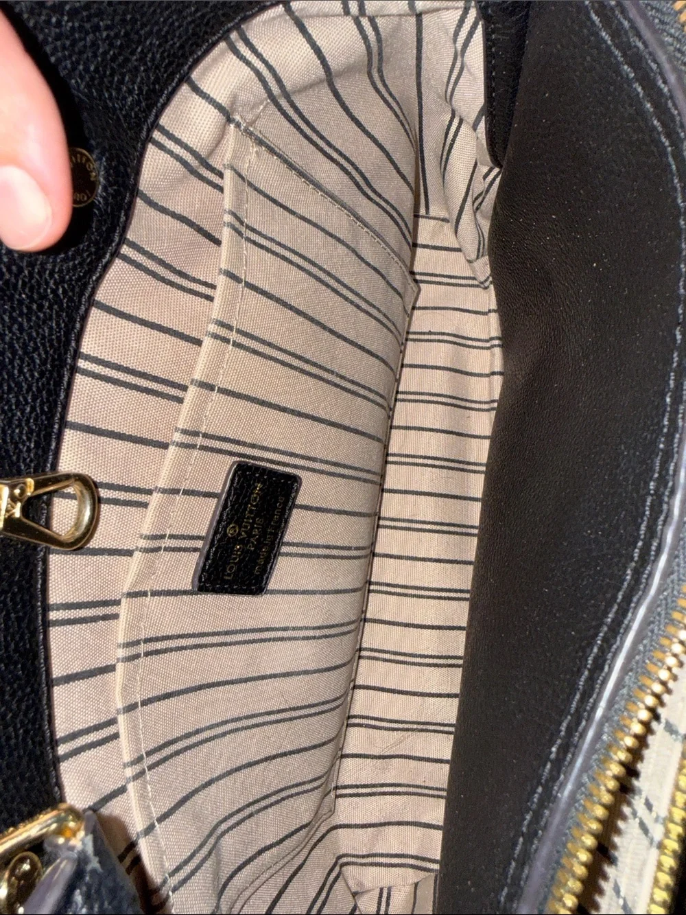 Louis Vuitton Black Montaigne Purse